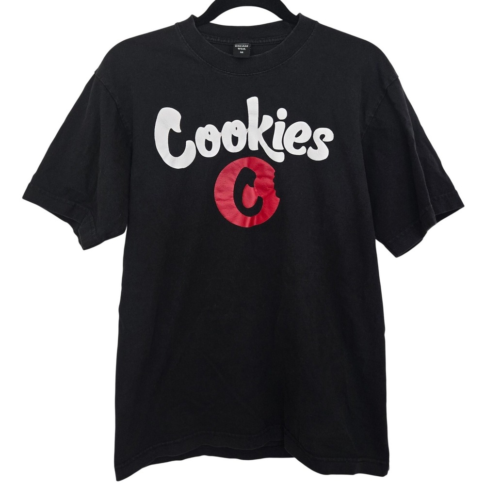 Cookies‎ SF Shirt Men M Black Red C Bite Logo Streetwear Berner T Shirt